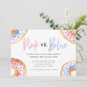 Rosa oder blaue Dusche Ankündigung (Stehend Vorderseite)