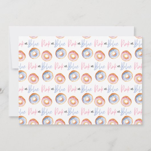 Rosa oder blaue Dusche Ankündigung (Rückseite)