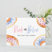 Rosa oder blaue Dusche Ankündigung (Stehend Vorderseite)