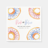 Rosa oder blaue Duschpapiertafel Serviette (Vorderseite)