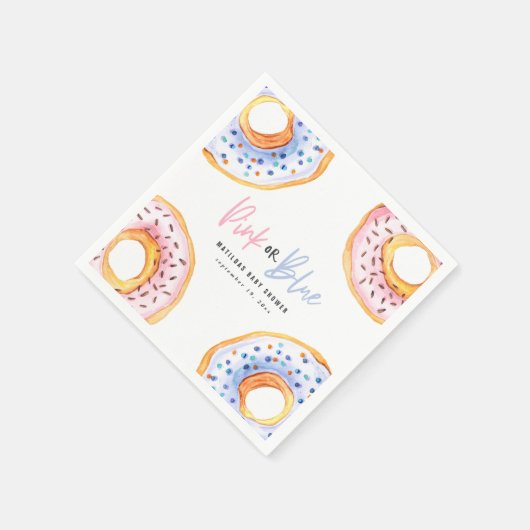 Rosa oder blaue Duschpapiertafel Serviette (Ecke)