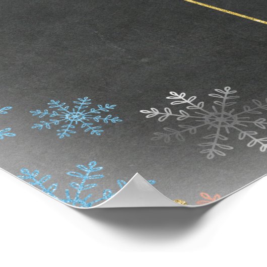 Rosa oder blaue Feiertage - Wahlausschuss Poster (Ecke)