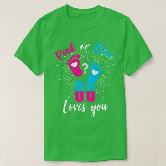 Rosa oder blaue g Lieben Sie Geschlecht zeigen Bab T-Shirt (Design vorne)