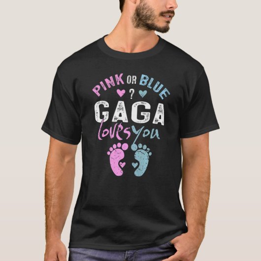 Rosa oder blaue Gaga Lieben Ihr Oma für Großmutter T-Shirt (Vorderseite)