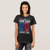 Rosa oder blaue Gam-Lieben Sie Geschlecht zeigen B T-Shirt (Vorne ganz)