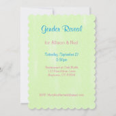 Rosa oder blaue Geschlechtsoffenbarung Einladung (Rückseite)