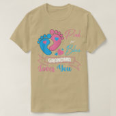 Rosa oder blaue Geschlechtsoffenbarung Schwangersc T-Shirt (Design vorne)