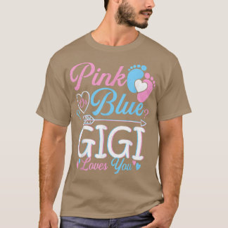 Rosa oder blaue Gigi-Lieben, die Ihr Baby-Geschlec T-Shirt
