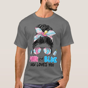 Rosa oder blaue Gigi-Lieben, die Sie aussagen Bun T-Shirt
