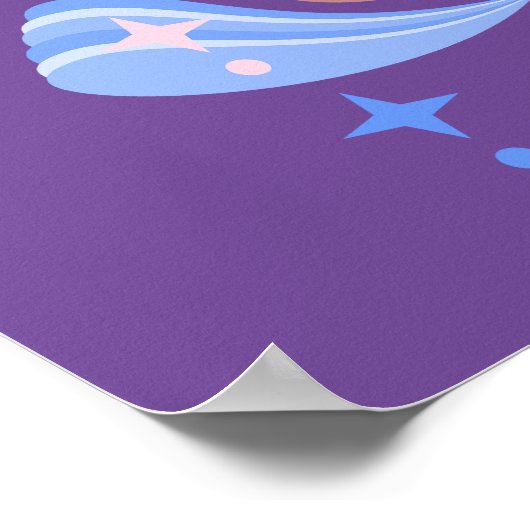 Rosa oder blaue Gigi Lieben Poster (Ecke)