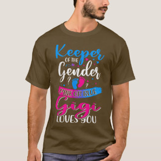 Rosa oder blaue Gigi-Lieben Sie bewahren die Gende T-Shirt