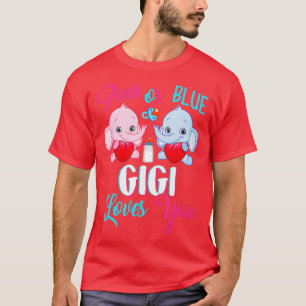 Rosa oder blaue Gigi Lieben Sie Elefanten Baby Ges T-Shirt