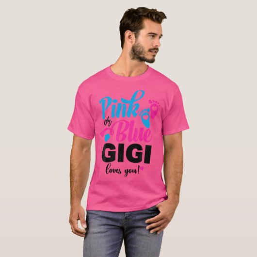 Rosa oder blaue Gigi-Lieben Sie Geschlecht offenba T-Shirt (Vorne ganz)