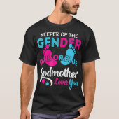 Rosa oder blaue Godmaterinnen Lieben Sie Geschlech T-Shirt (Vorderseite)