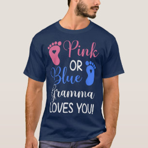 Rosa oder blaue Gramma Lieben Sie Funny Gender Rev T-Shirt