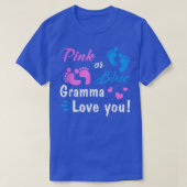 Rosa oder blaue Gramma Lieben Sie Geschlecht offen T-Shirt (Design vorne)