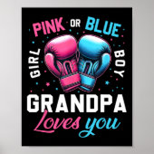 Rosa oder blaue Grandpa-Lieben, die Sie Boxing Gen Poster (Vorne)