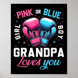 Rosa oder blaue Grandpa-Lieben, die Sie Boxing Gen Poster
