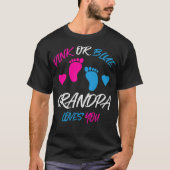 Rosa oder blaue Grandpa-Lieben, die Sie Geschlecht T-Shirt (Vorderseite)