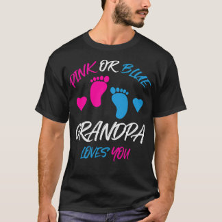 Rosa oder blaue Grandpa-Lieben, die Sie Geschlecht T-Shirt