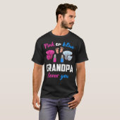 Rosa oder blaue Grandpa-Lieben Sie Geschlecht zeig T-Shirt (Vorne ganz)