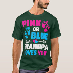 Rosa oder blaue Grandpa-Lieben Sie Geschlecht zeig T-Shirt