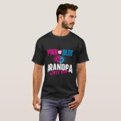 Rosa oder blaue Grandpa-Lieben Sie - Geschlechtsve T-Shirt (Vorne ganz)