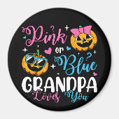 Rosa oder blaue Grandpa-Lieben Sie Pumpkin Baby Ci Magnet (Vorne)