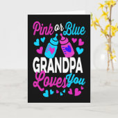 Rosa oder blaue GRANDPA-Lieben | Wahrung des Gesch Karte (Gelbe Blume)