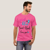 Rosa oder blaue graue Lieben, die Sie Geschlecht z T-Shirt (Vorne ganz)