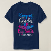 Rosa oder blaue, große Lieben, die das Geschlecht T-Shirt (Design vorne)