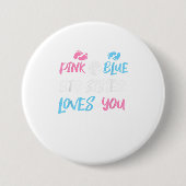 Rosa oder blaue, große Lieben, die Sie Geschlecht  Button (Vorderseite)
