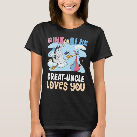 Rosa oder blaue große Lieben Sie am besten Onkel j T-Shirt (Vorderseite)