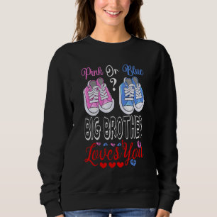 Rosa oder blaue große Lieben Sie Geschlecht zeigen Sweatshirt