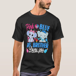 Rosa oder blaue große Lieben Sie Geschlecht zeigen T-Shirt