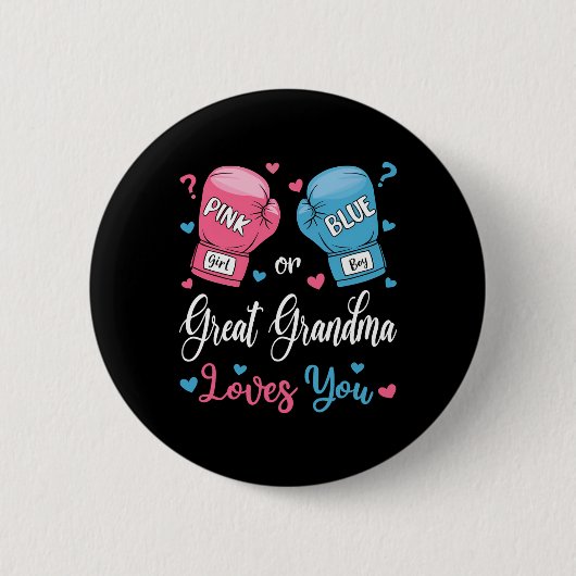 Rosa oder blaue große Oma-Lieben, die Sie Boxen Ge Button (Vorderseite)