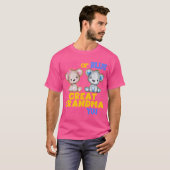 Rosa oder blaue große Oma-Lieben, die Sie Geschlec T-Shirt (Vorne ganz)