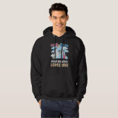 Rosa oder blaue große Oma Lieben Ihr Bestes Großmo Hoodie (Vorne ganz)