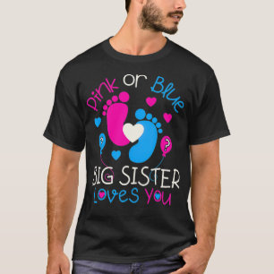 Rosa oder blaue große Schwestern Lieben Sie Baby G T-Shirt