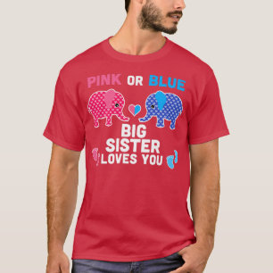 Rosa oder blaue große Schwesternchen Lieben, die S T-Shirt