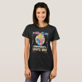 Rosa oder blaue Großeltern Lieben T-Shirt (Vorne ganz)