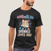 Rosa oder blaue Grunkel Lieben Ihr bester Großer O T-Shirt (Vorderseite)