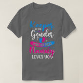 Rosa oder blaue Gruschige Lieben, die das Geschlec T-Shirt (Design vorne)
