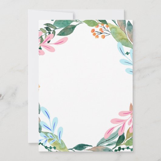 Rosa oder blaue Kürbisgeschlecht offenbaren Einlad Einladung (Rückseite)