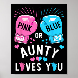 Rosa oder blaue Lieben, die Sie Boxen Geschlecht o Poster