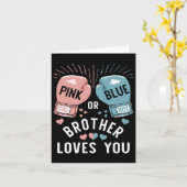 Rosa oder blaue Lieben, die Sie Boxing Gender Reve Karte (Gelbe Blume)