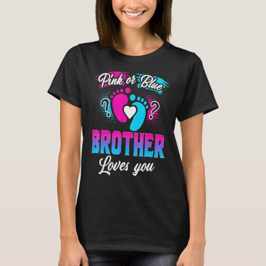 Rosa oder blaue Lieben, die Sie Geschlecht zeigen T-Shirt (Vorderseite)