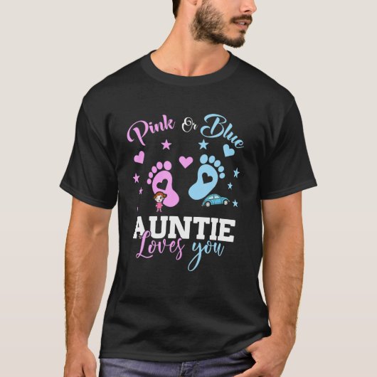 Rosa oder blaue Lieben, die Sie Geschlecht zeigen T-Shirt (Vorderseite)