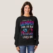 Rosa oder blaue Lieben Sie bewahren das Geschlecht Sweatshirt (Vorne ganz)