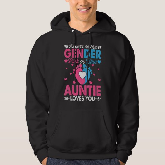 Rosa oder blaue Lieben Sie Geschlecht zeigen Niedl Hoodie (Vorderseite)